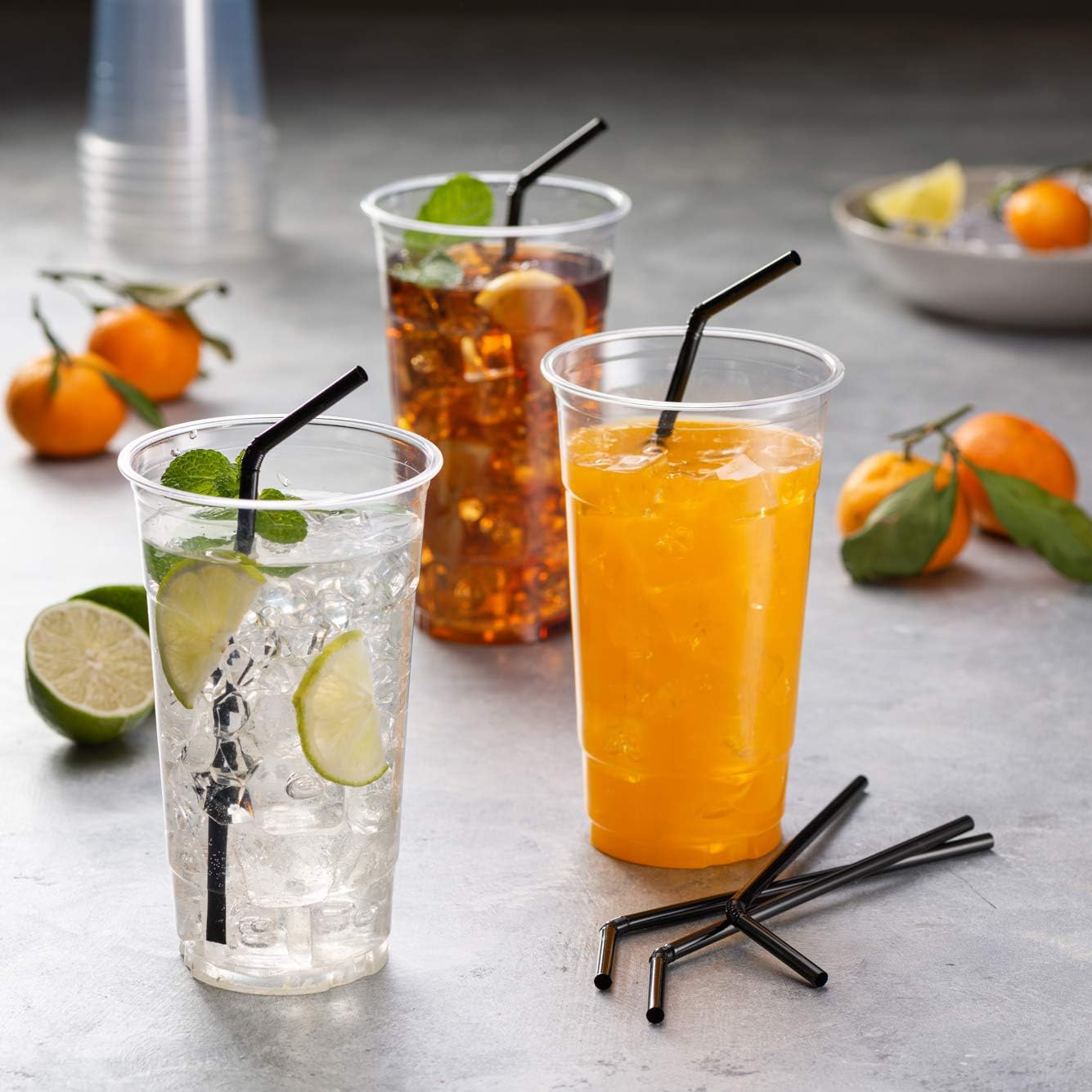 Black Flexible Straws 0,5 cm x 25 cm - Gambar 6