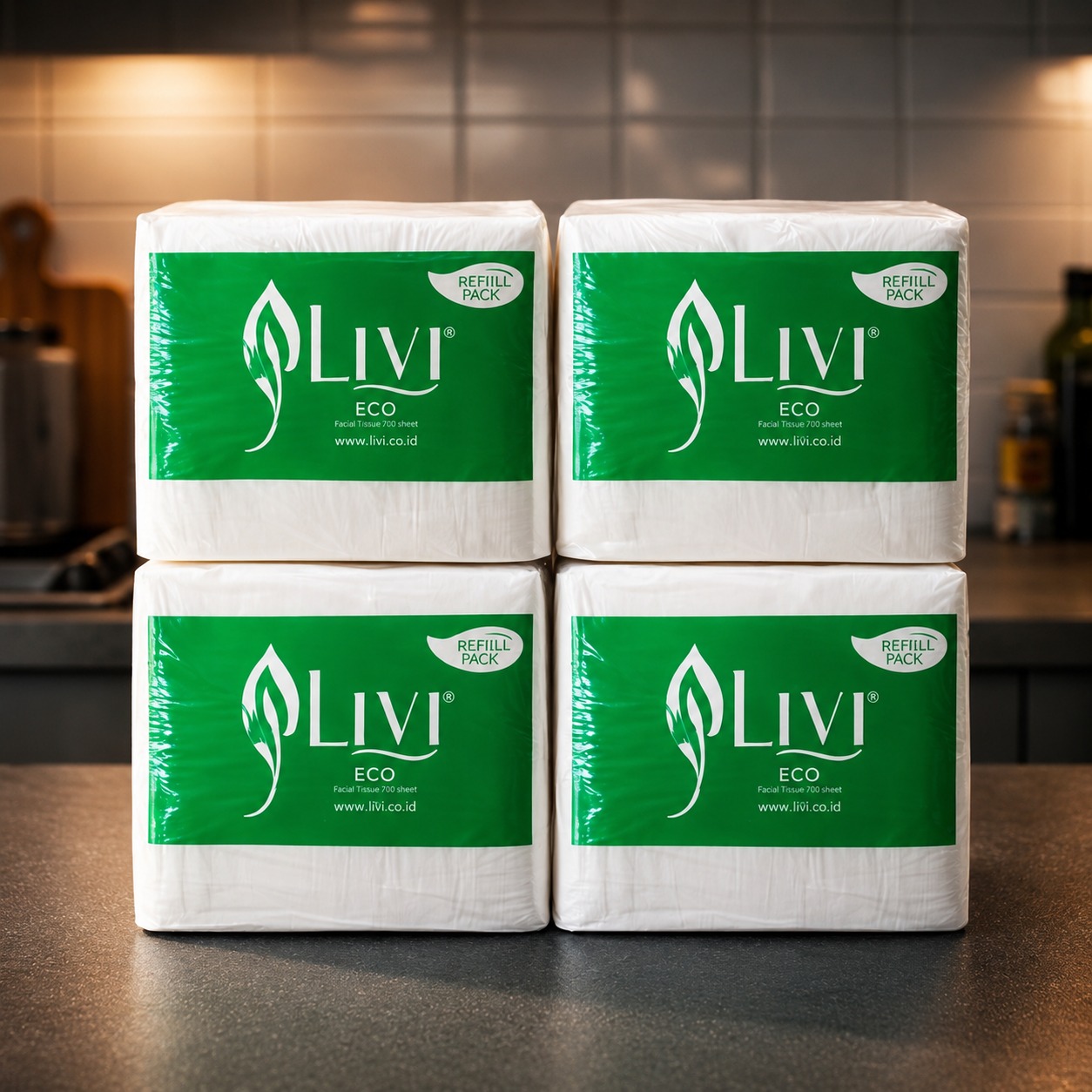 Tissue Livi ECO Facial 600 Lembar – 2 Ply - Gambar 2