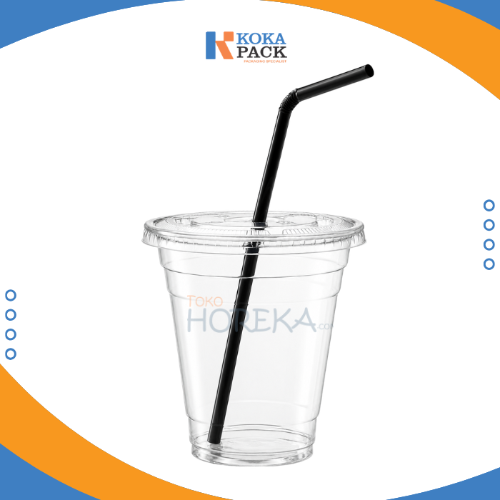 Black Flexible Straws 0,5 cm x 25 cm - Gambar 3