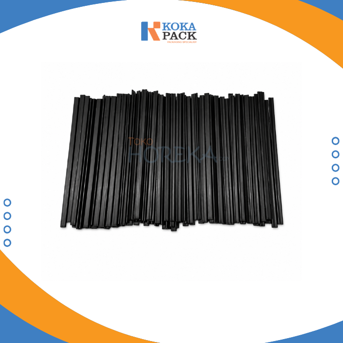 Flat Stirrer Black 4 mm x 12 cm - Gambar 2