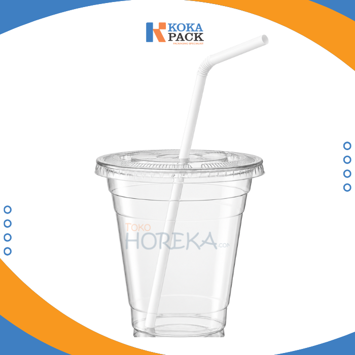 White Flexible Straws 0,5 cm x 25 cm - Gambar 4