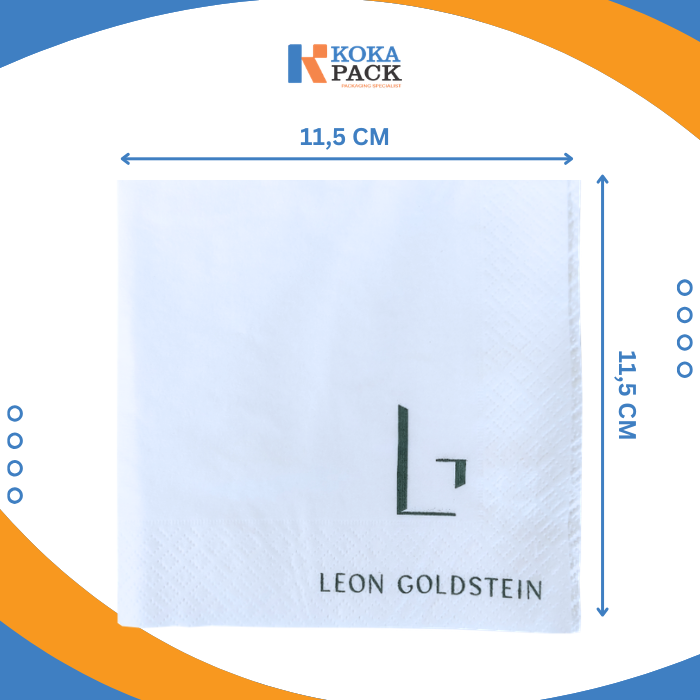 Tissue Cocktail Napkin Leon Goldstrein