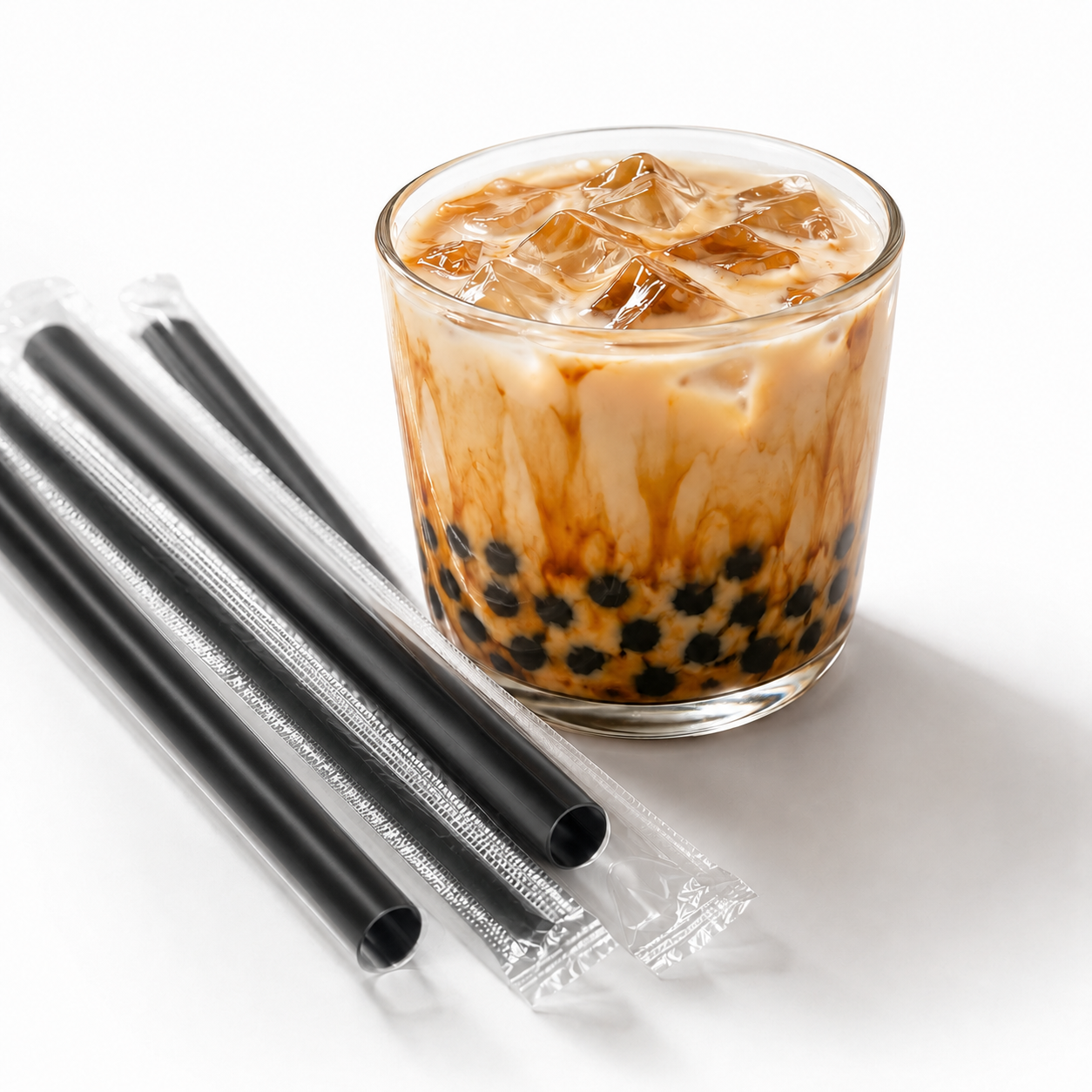 Bubble Straw Hitam 180 mm x 12 mm - Gambar 3